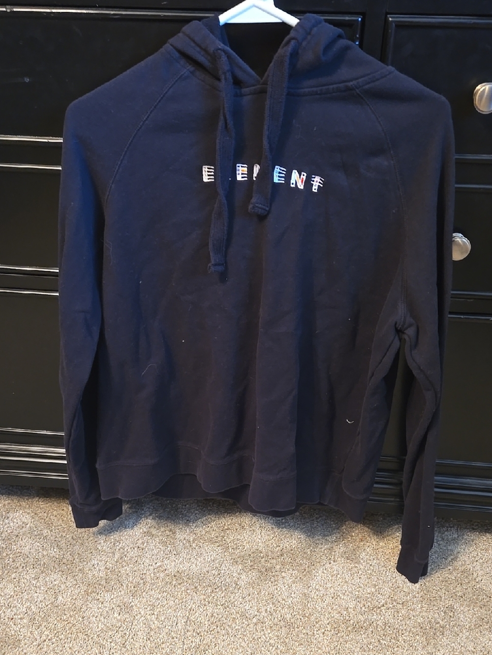 Element Black Women's Pullover Hoodie with Multicolor Logo